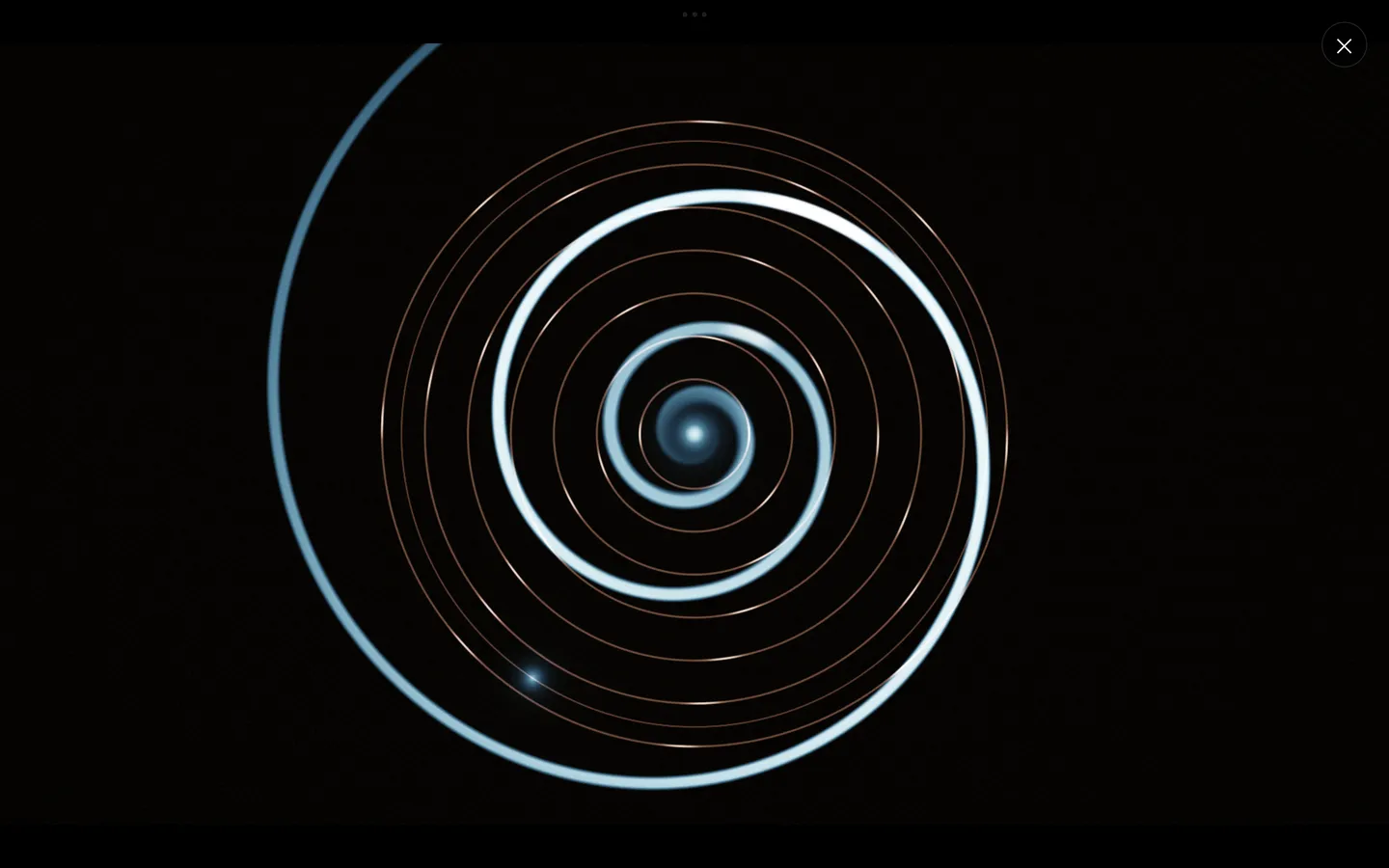 LumaDeck master fullscreen on an Android tablet, with the exit ✕ in the top-right corner